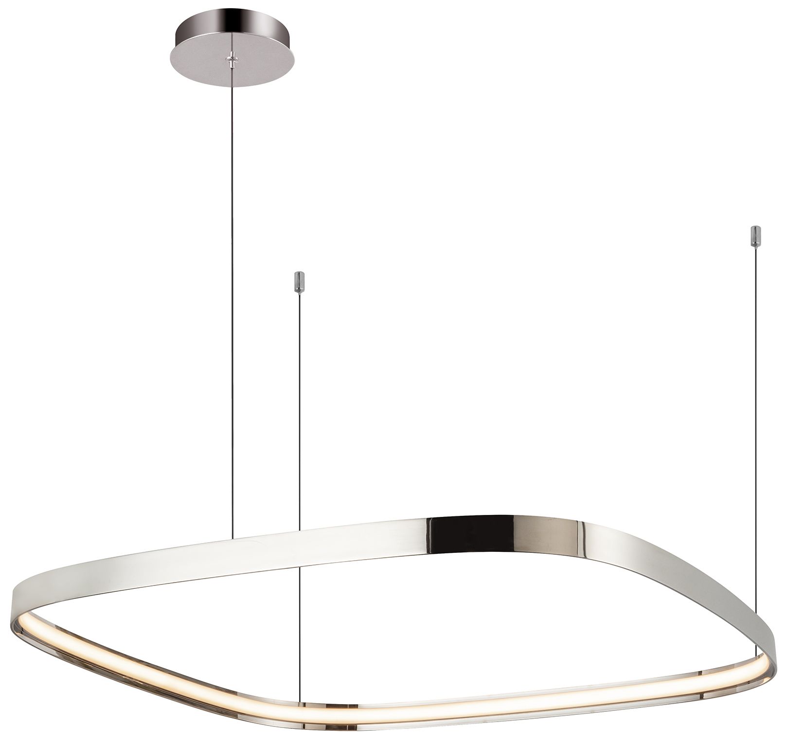 Image 3 Kuzco Yukon LED 31-in Polished Nickel Pendant more views