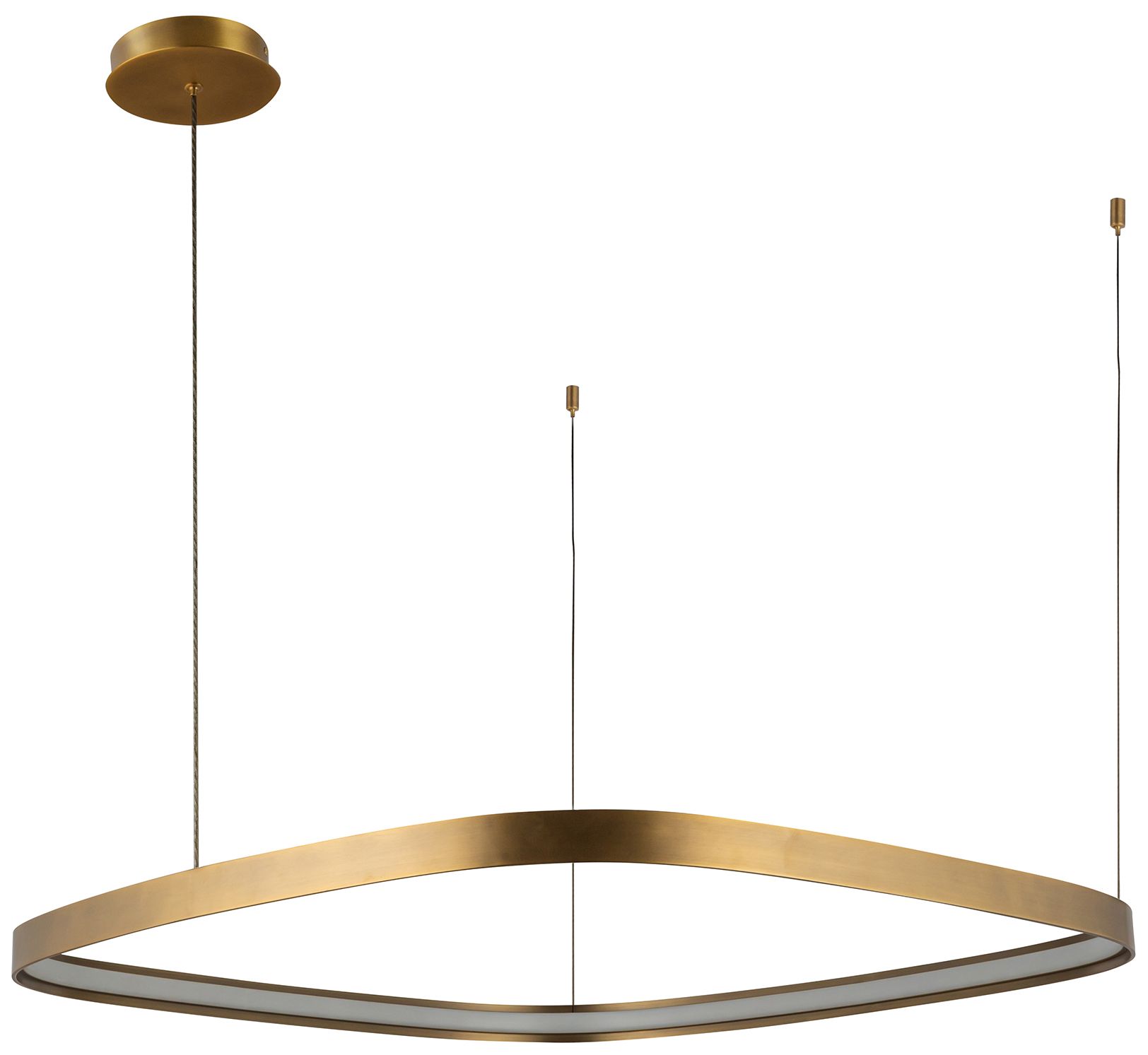 Image 2 Kuzco Yukon LED 31-in Vintage Brass Pendant more views