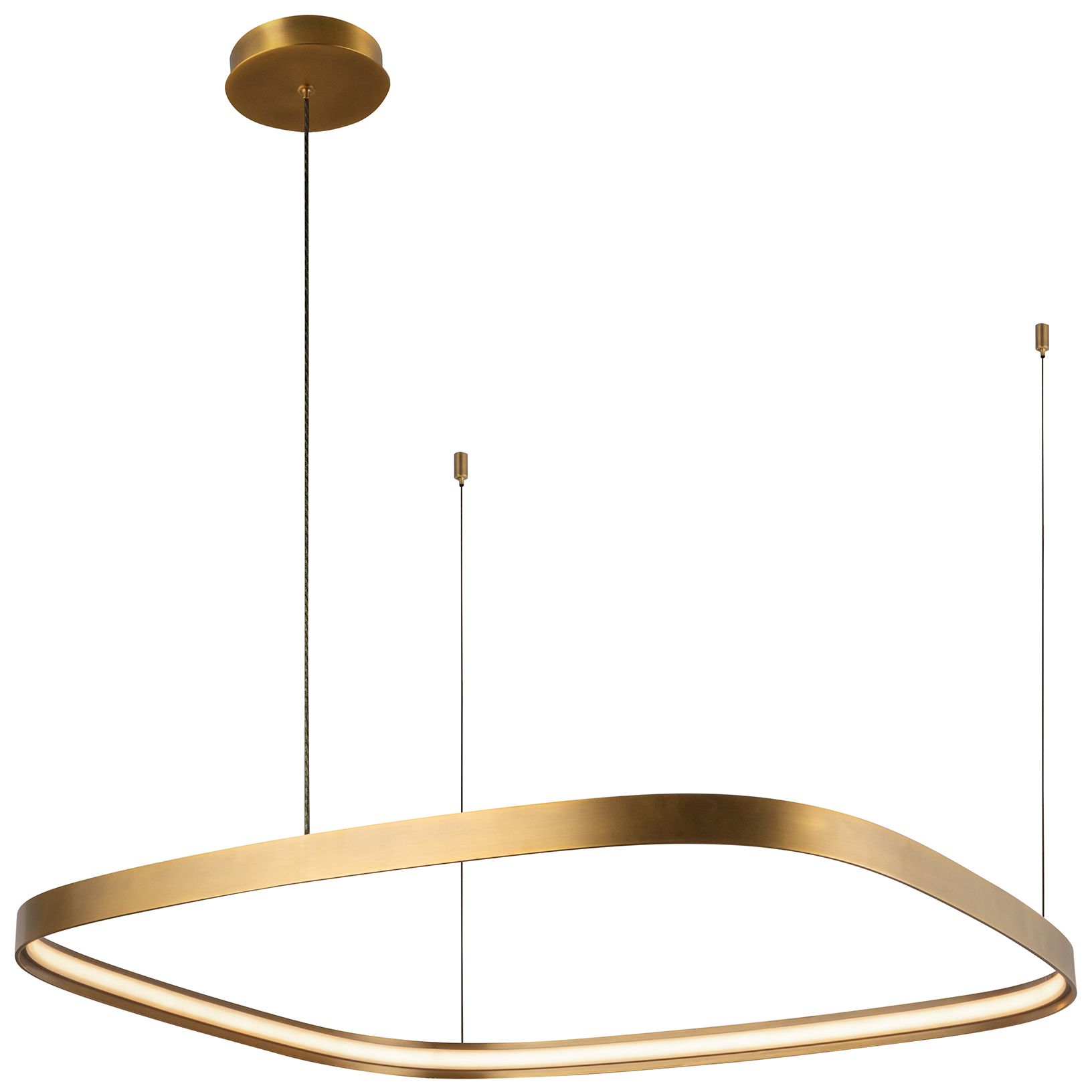 Image 3 Kuzco Yukon LED 31-in Vintage Brass Pendant more views