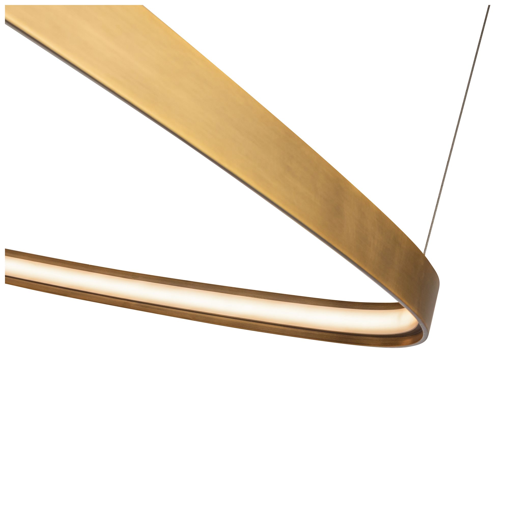 Image 5 Kuzco Yukon LED 31-in Vintage Brass Pendant more views