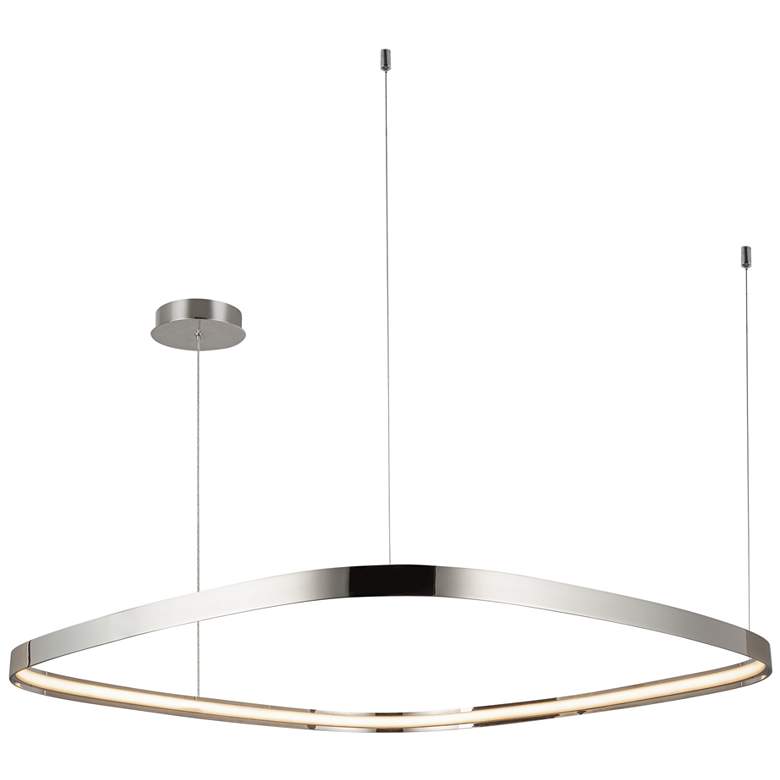 Image 1 Kuzco Yukon LED 40-in Polished Nickel Pendant