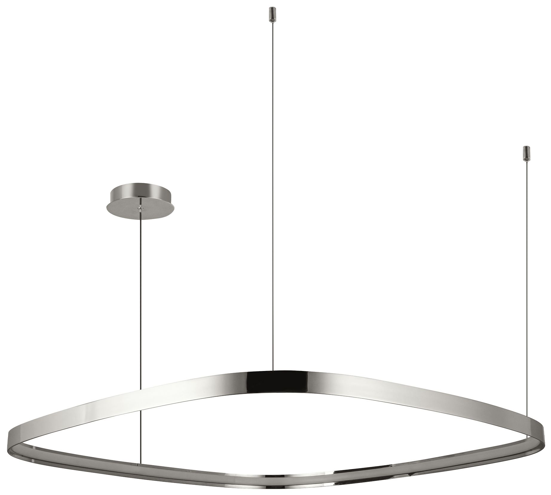 Image 2 Kuzco Yukon LED 40-in Polished Nickel Pendant more views