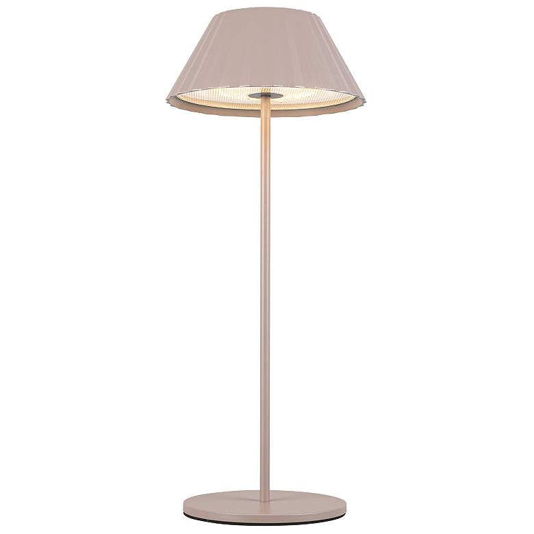 Image 1 Kuzco Zola LED 6-in Moonstone Gray LED Table Lamp