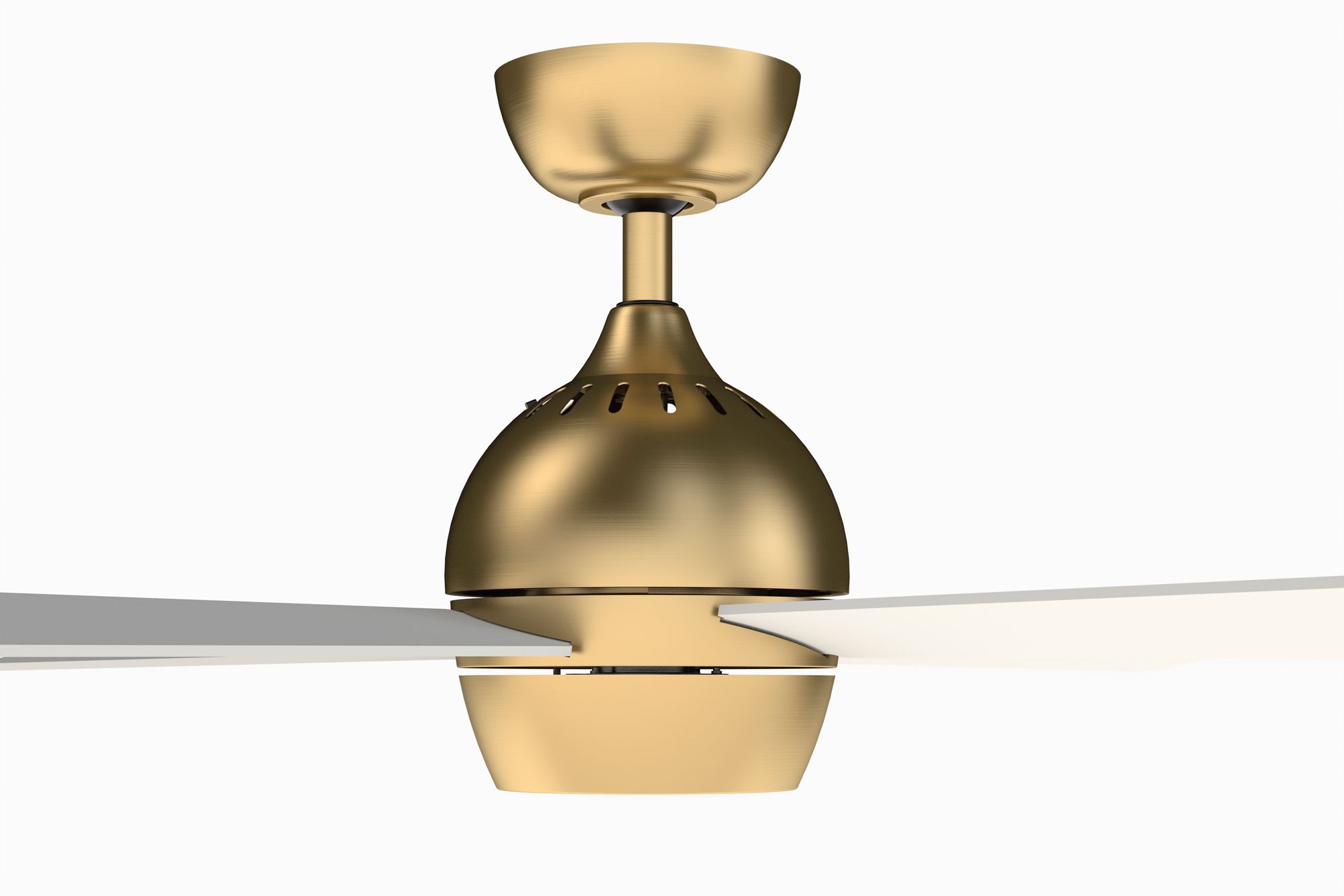 Image 6 Kwad 44 inch Indoor Ceiling Fan with LED Light Kit - Brushed Satin Brass more views