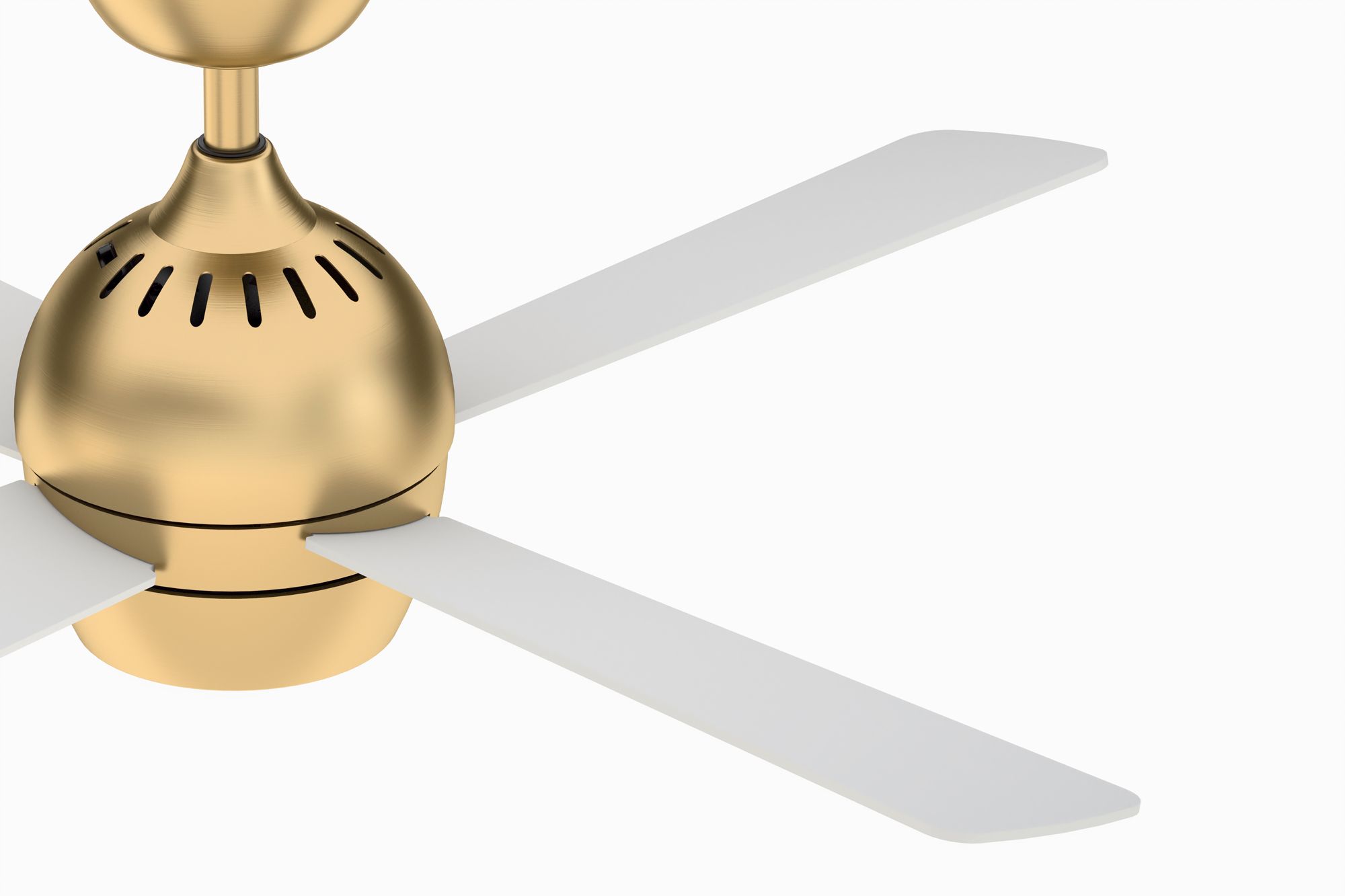 Image 7 Kwad 44 inch Indoor Ceiling Fan with LED Light Kit - Brushed Satin Brass more views