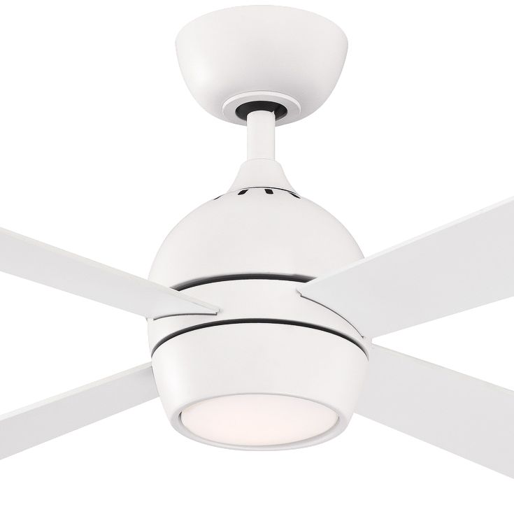 Image 3 Kwad 44 inch Indoor Ceiling Fan with LED Light Kit - Matte White more views