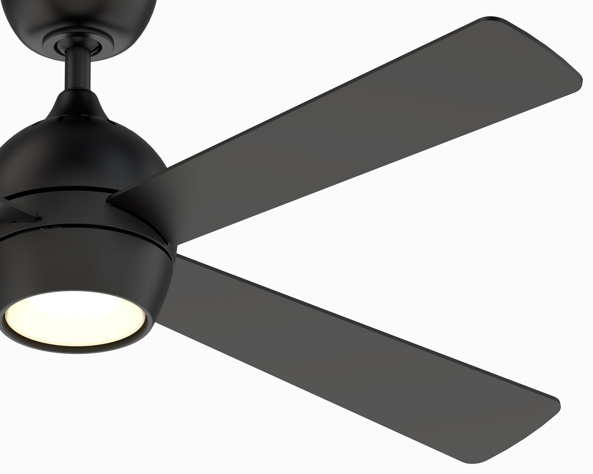 Image 4 Kwad 52 inch Indoor Ceiling Fan with LED Light Kit - Black more views