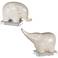 Kyan Ombre Crackled Glaze Elephant Figurines Set of 2