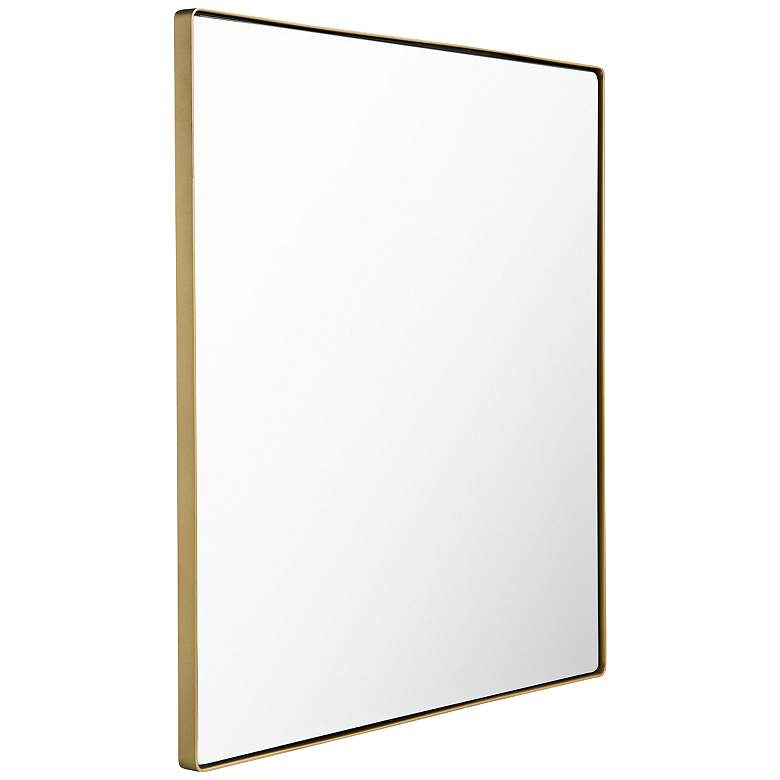 Image 2 Kye 30 inch x 30 inch Rounded Square Gold Wall Mirror more views