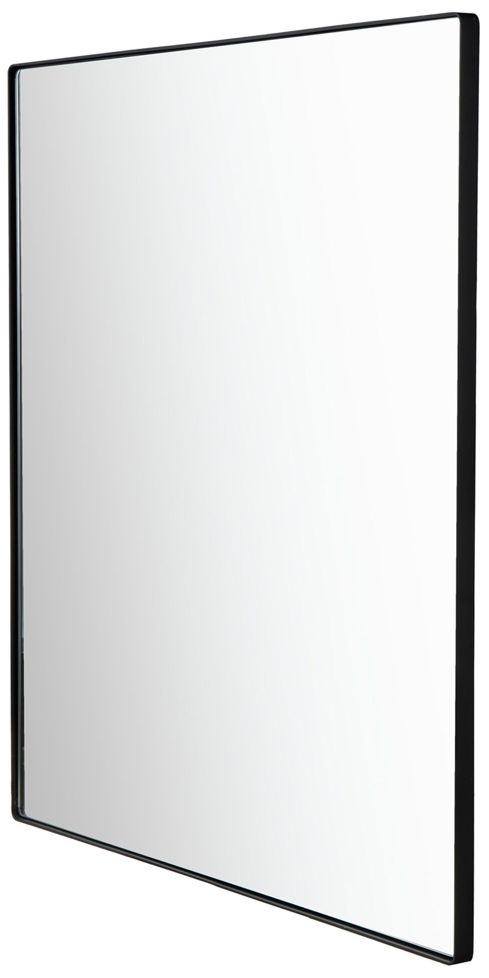 Image 3 Kye 40" x 40" Rounded Square Black Wall Mirror more views