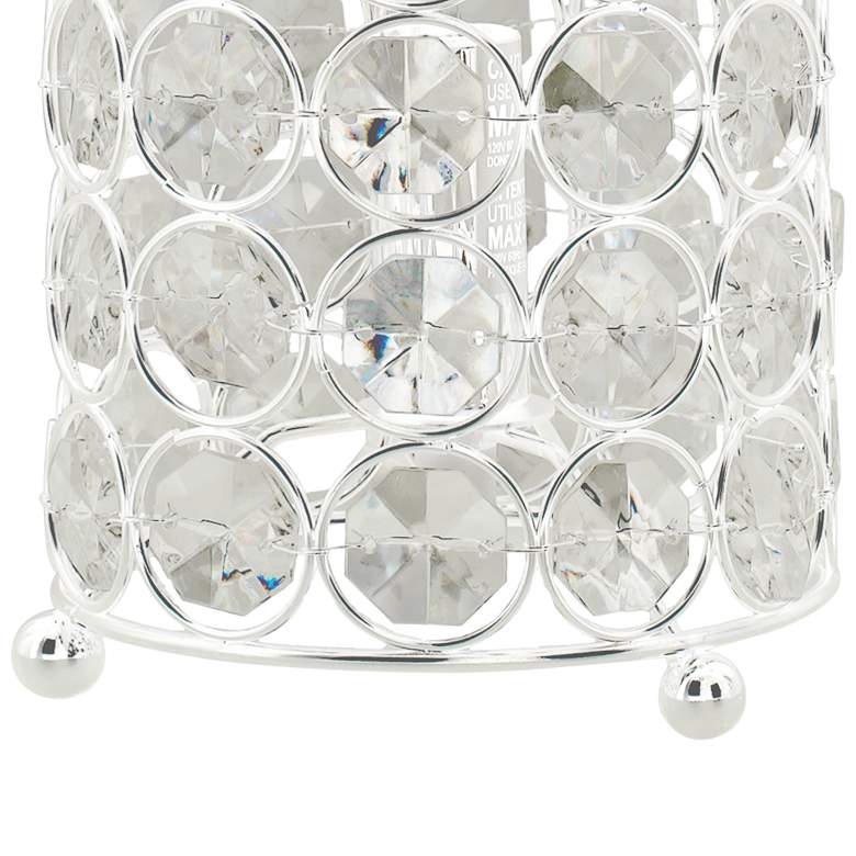 Image 2 Kyla 11" High Clear Acrylic and Nickel Accent Uplight Table Lamp more views