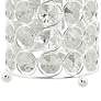 Kyla 11" High Clear Acrylic and Nickel Accent Uplight Table Lamp