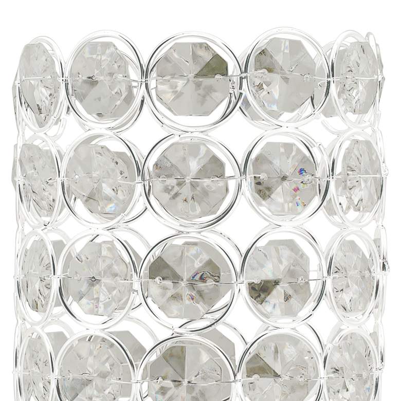 Image 3 Kyla 11" High Clear Acrylic and Nickel Accent Uplight Table Lamp more views