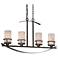 Kyle 32 1/2" Wide Iron Gate Kitchen Island Light Chandelier