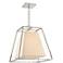 Kyle 4 Light Pendant W/White Shade Polished Nickel