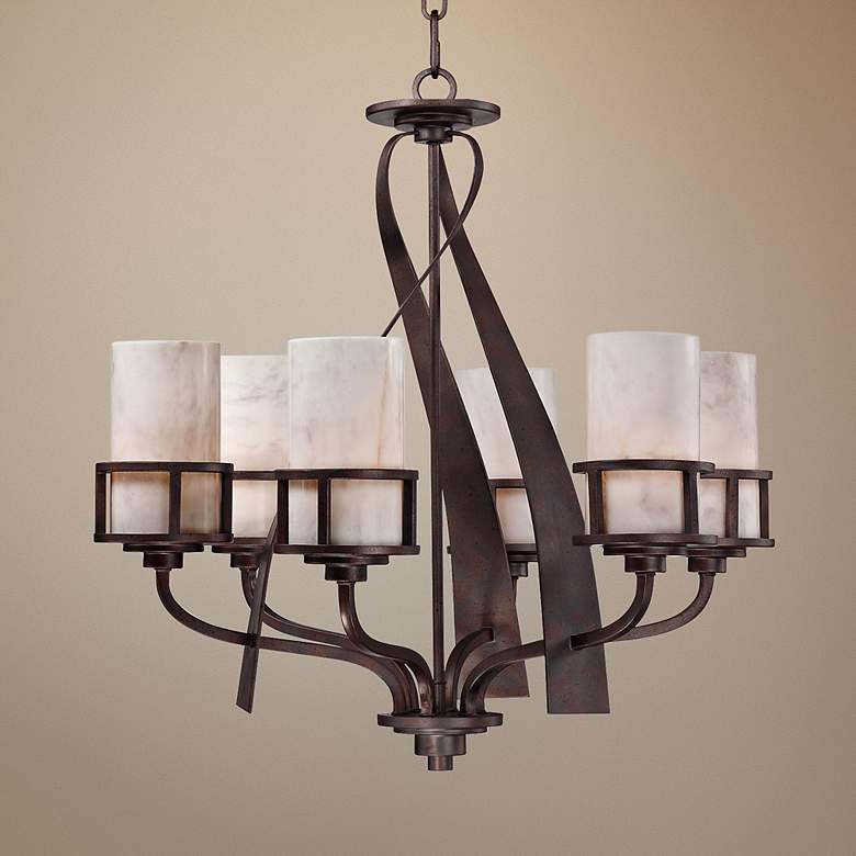 Image 1 Kyle 6-Light 28 inch Wide Chandelier  by Quoizel