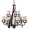 Kyle 9-Light 35" Wide Chandelier by Quoizel