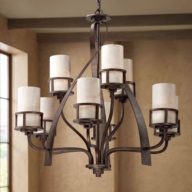 Image 1 Kyle 9-Light 35" Wide Chandelier by Quoizel