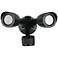 Kyle Black LED Dual Head Security Light w/ Motion Sensor
