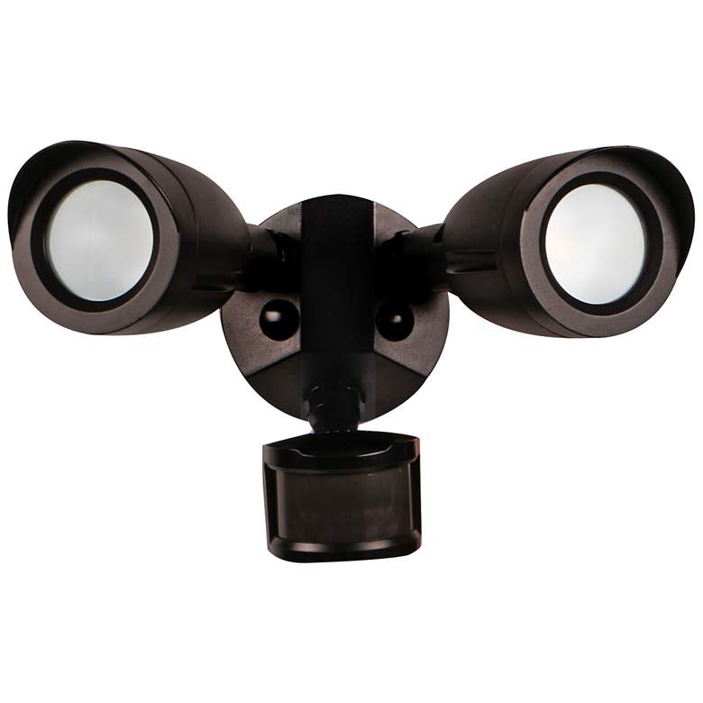 Image 1 Kyle Bronze LED Dual Head Security Light w/ Motion Sensor
