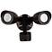 Kyle Bronze LED Dual Head Security Light w/ Motion Sensor