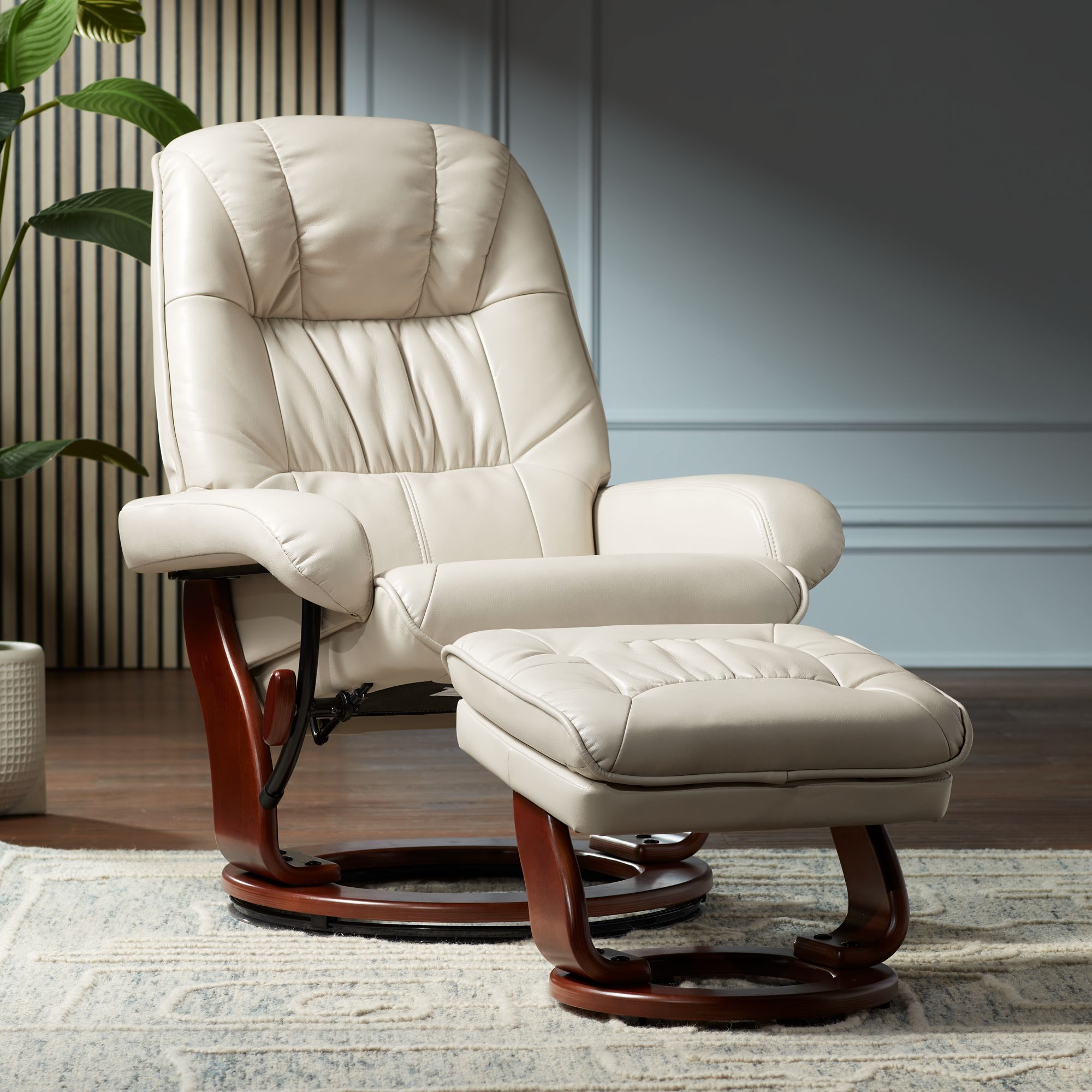 Swivel rocker recliner with ottoman online