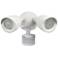 Kyle White 3000K LED Dual Head Security Light w/ Motion Sensor