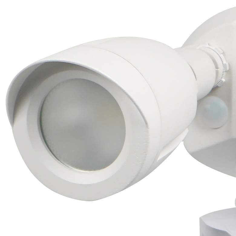 Image 2 Kyle White 3000K LED Dual Head Security Light w/ Motion Sensor more views