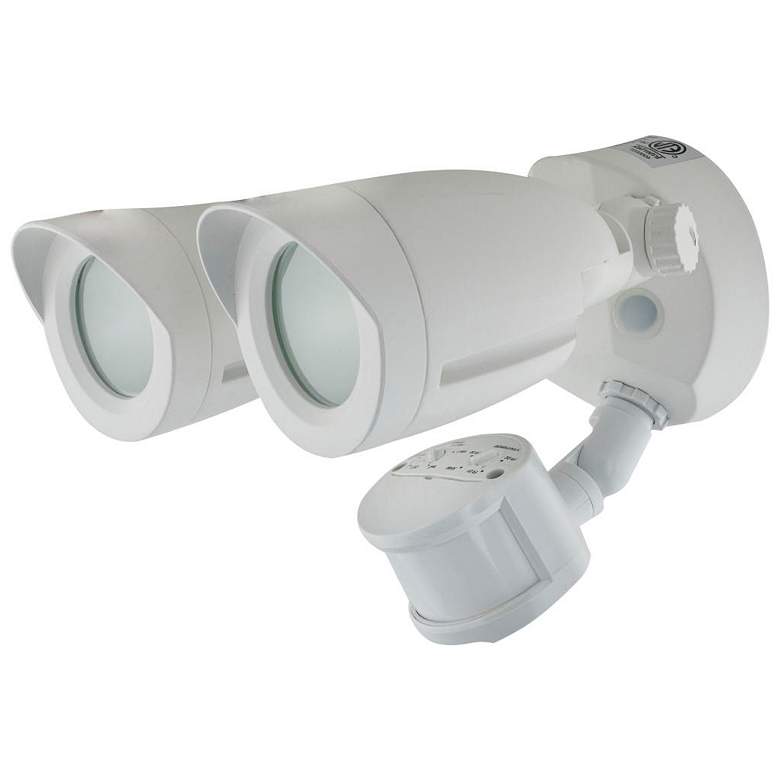 Image 3 Kyle White 3000K LED Dual Head Security Light w/ Motion Sensor more views