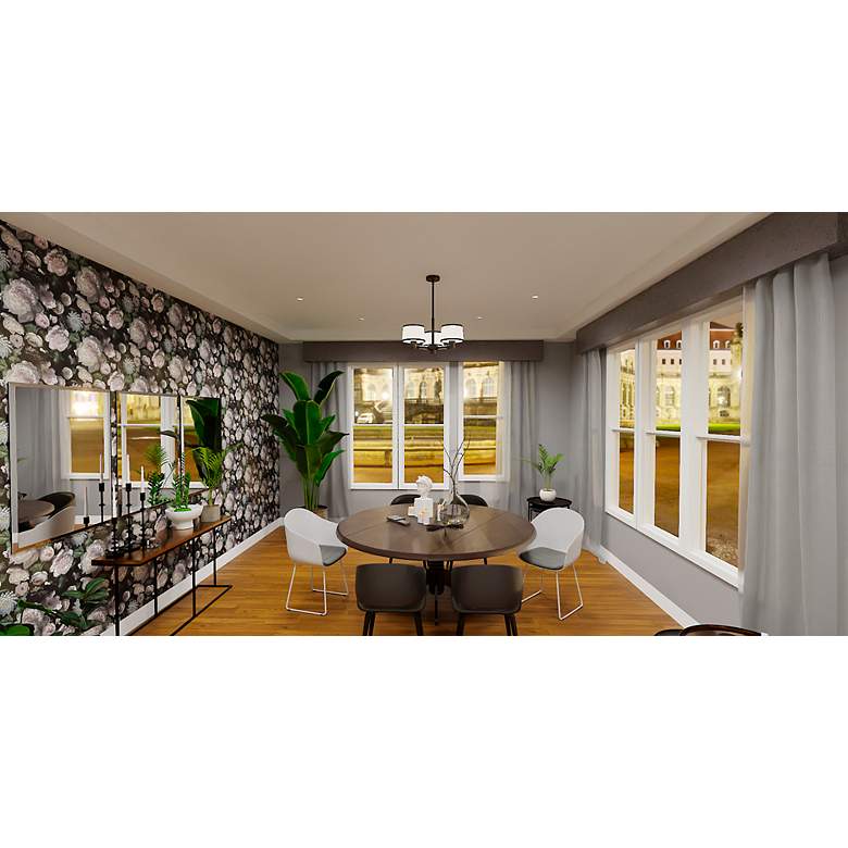 Image 2 Kylen 3-Light Matte Black Pendant more views