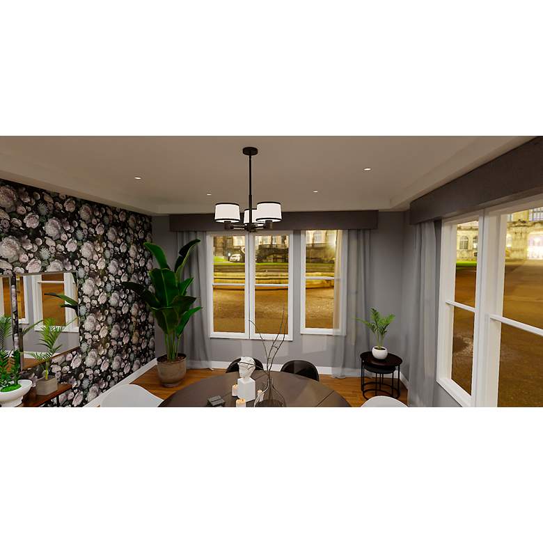 Image 5 Kylen 3-Light Matte Black Pendant more views