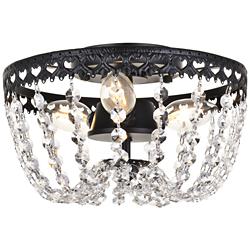 Kylie 10" Flush Mount In Black