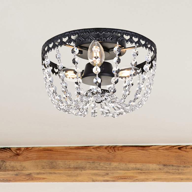 Image 1 Kylie 10" Flush Mount In Black