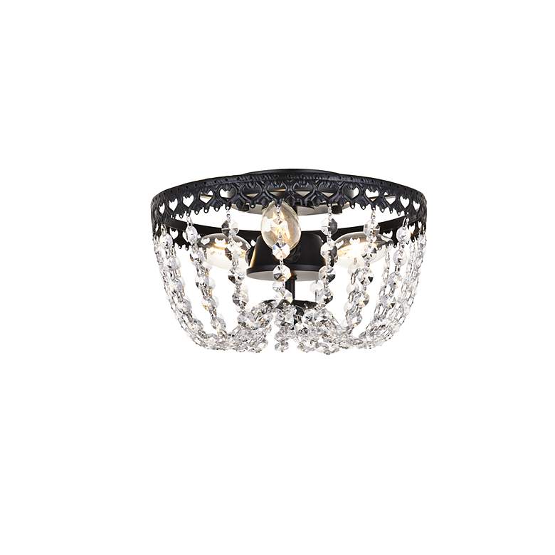 Image 4 Kylie 10" Flush Mount In Black more views