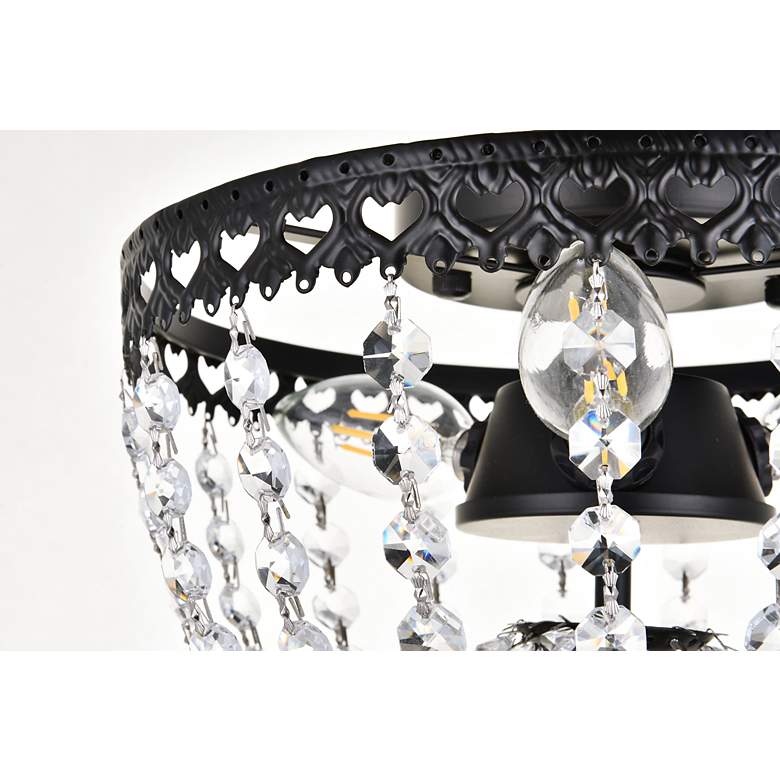 Image 7 Kylie 10" Flush Mount In Black more views