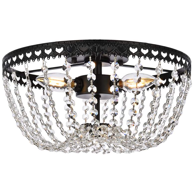 Image 2 Kylie 12" Flush Mount In Black