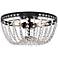 Kylie 12" Flush Mount In Black