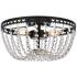 Kylie 12" Flush Mount In Black