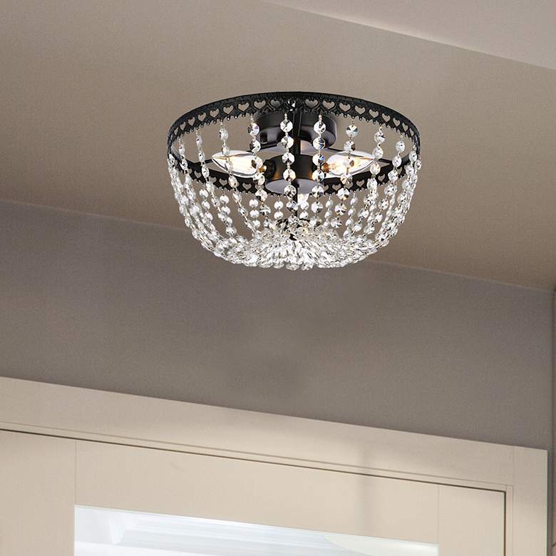 Image 1 Kylie 12" Flush Mount In Black