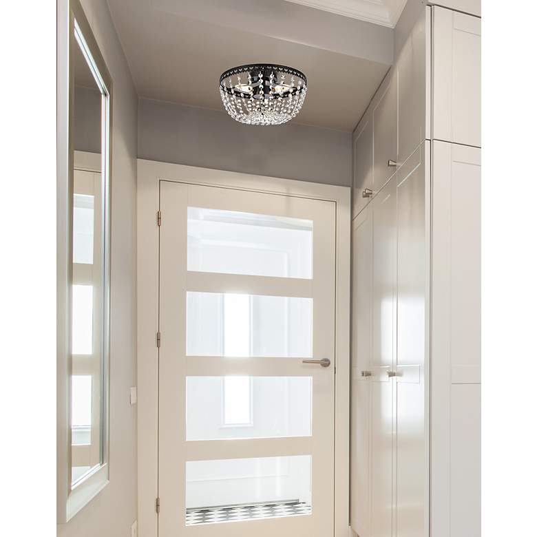 Image 3 Kylie 12" Flush Mount In Black more views