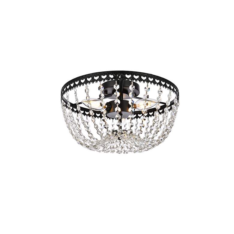 Image 4 Kylie 12" Flush Mount In Black more views