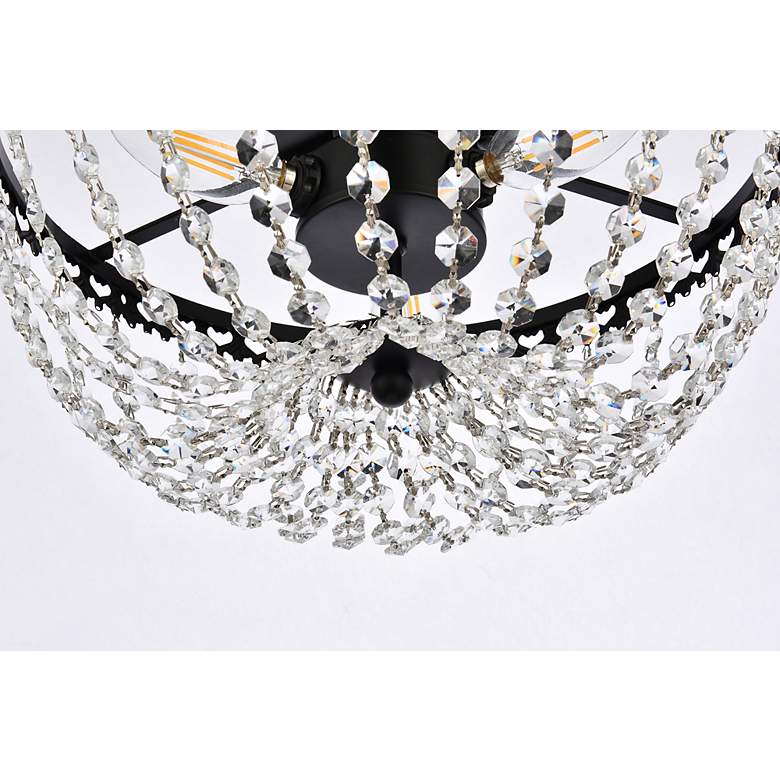 Image 5 Kylie 12" Flush Mount In Black more views