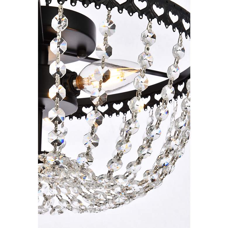 Image 6 Kylie 12" Flush Mount In Black more views