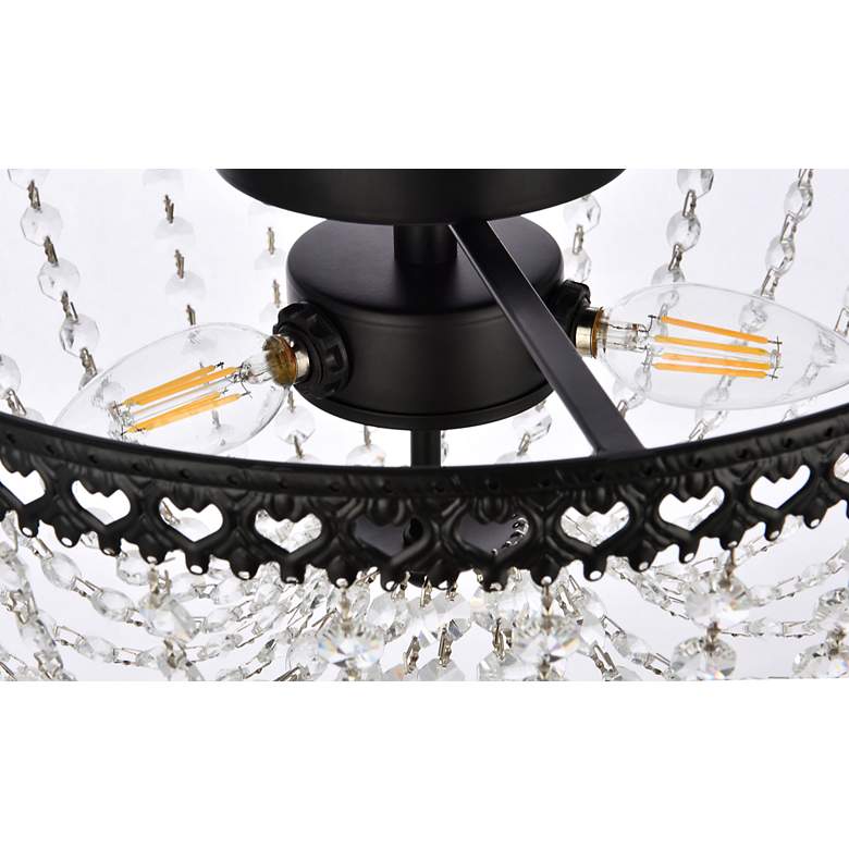 Image 7 Kylie 12" Flush Mount In Black more views