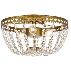 Kylie 12" Flush Mount In Brass