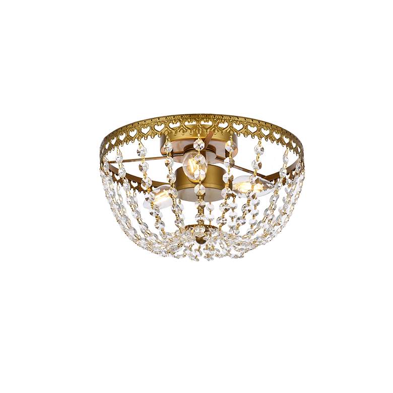 Image 4 Kylie 12" Flush Mount In Brass more views