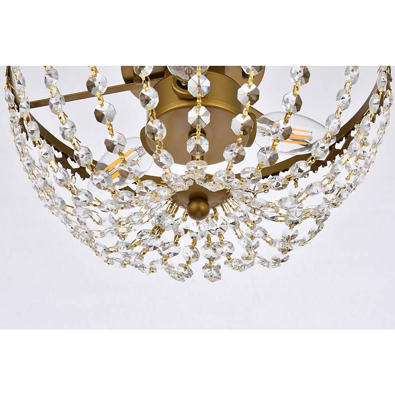 Image 5 Kylie 12" Flush Mount In Brass more views