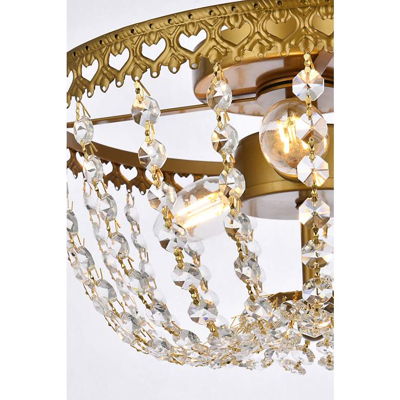 Image 6 Kylie 12" Flush Mount In Brass more views