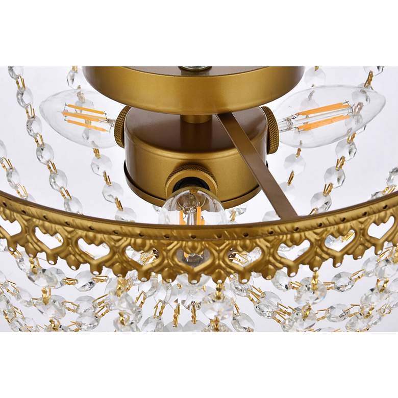 Image 7 Kylie 12" Flush Mount In Brass more views