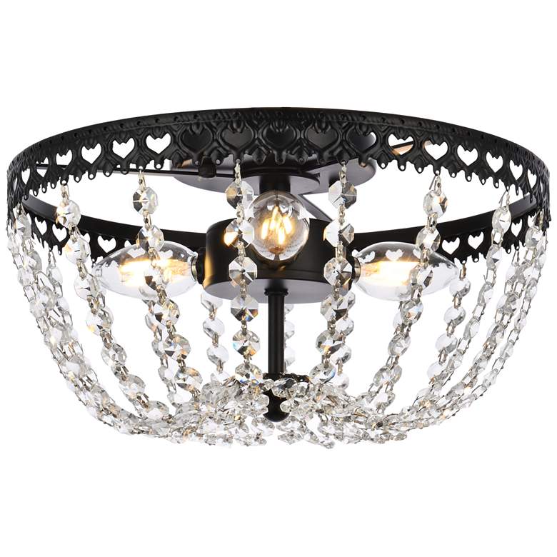 Image 2 Kylie 14" Flush Mount In Black